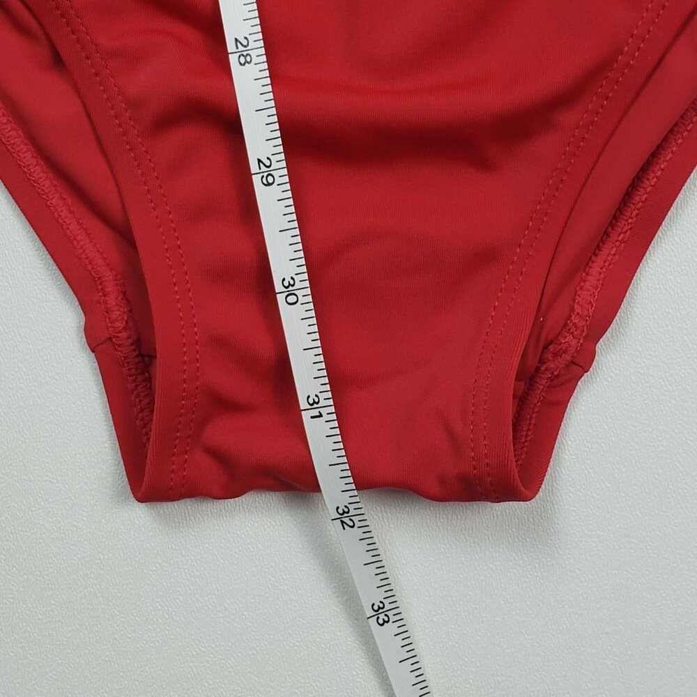Andie Swim The Nantucket One Shoulder One Piece Swimsuit Women Sz 3XL Cherry Red - Picture 6 of 16